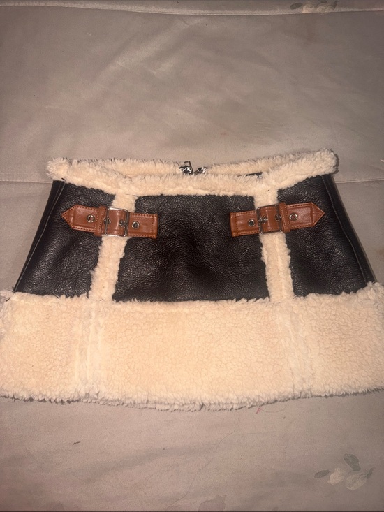 Fashion Nova Dresses & Skirts - Faux Shearling Buckle Waist Belt Bag